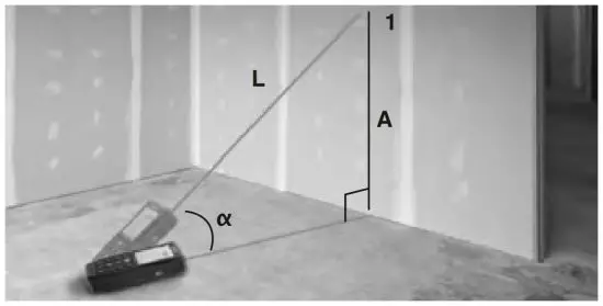 RIDGID Micro LM 400 Laser Distance Meter -Indirect Vertical Distance