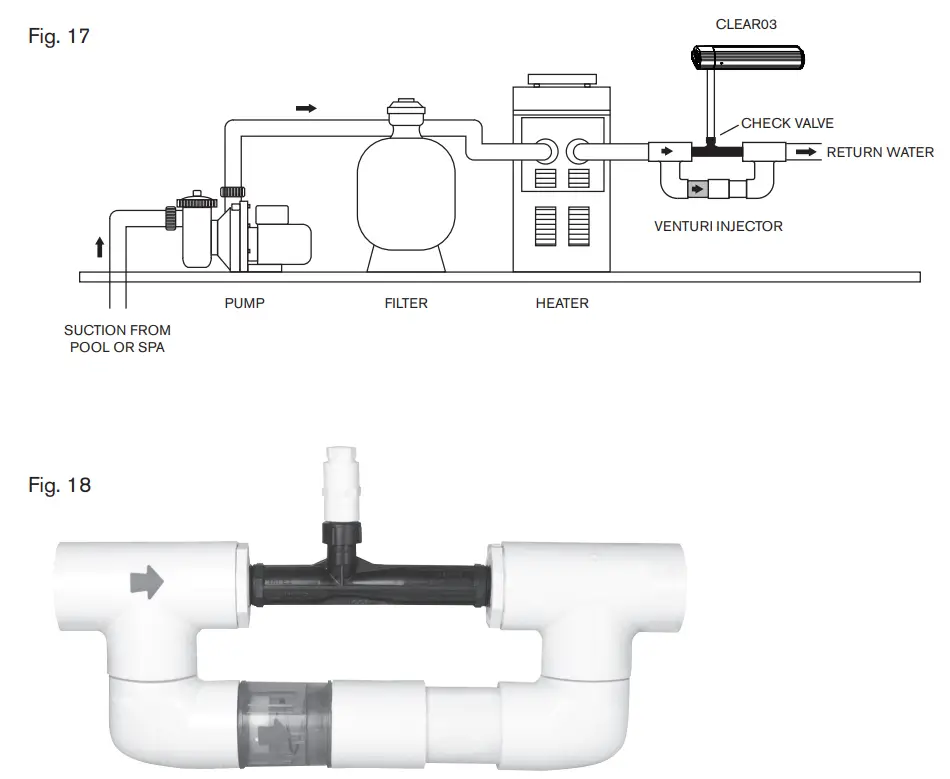 Paramount 4402388000 Clear O3 for Ozone Pure Water Installation Guide - Fig. 17,18