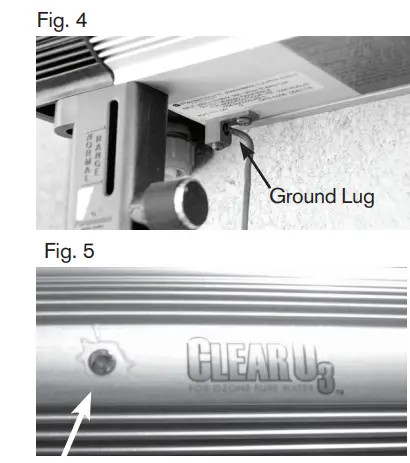Paramount 4402388000 Clear O3 for Ozone Pure Water Installation Guide - Fig. 4,5