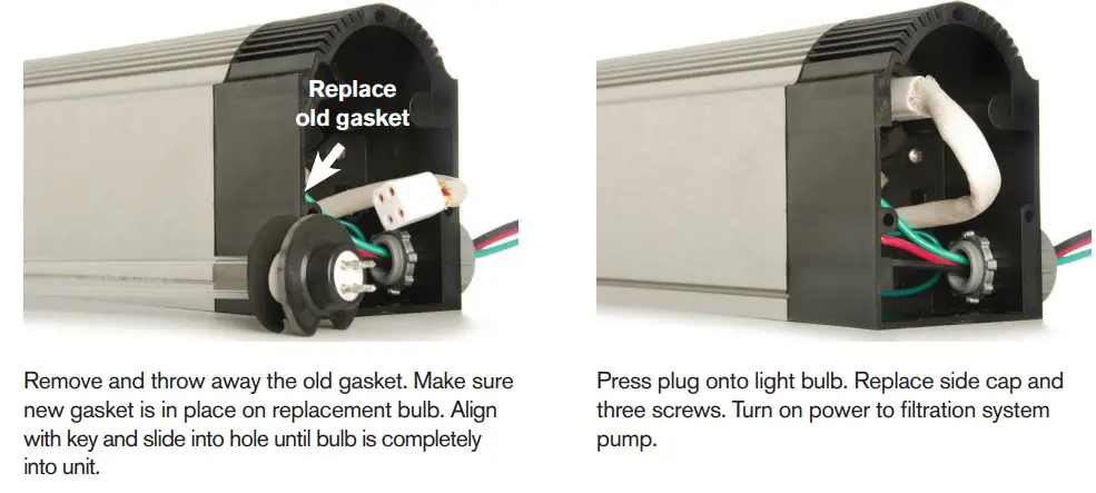 Paramount 4402388000 Clear O3 for Ozone Pure Water Installation Guide - REPLACING UV BULB