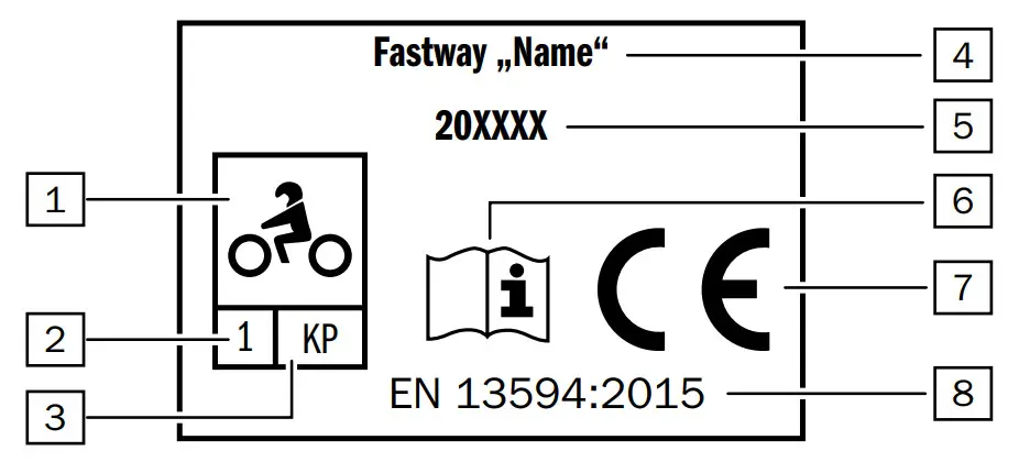 FASTWAY 13594 Touring Uni 201 Gloves - Example