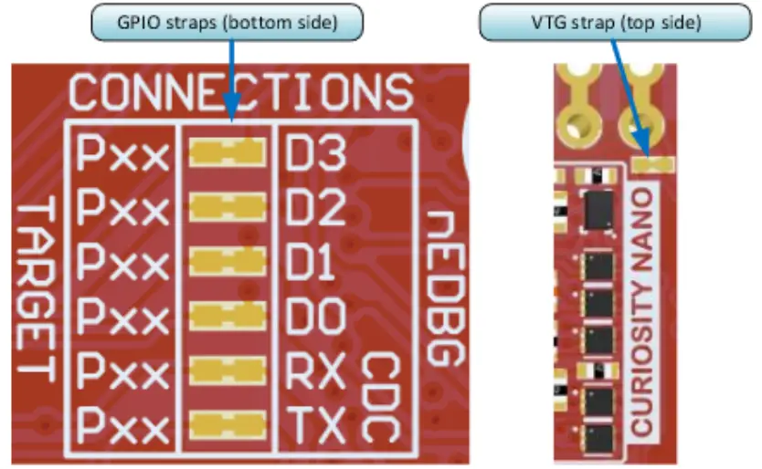MICROCHIP SAM D21 Curiosity Nano Evaluation Kit - Buttom sight
