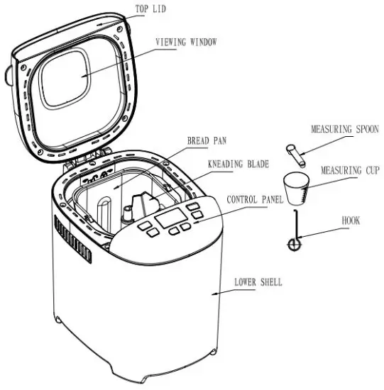 AOLIER BM1349DB GS Bread Maker Machine - KNOW YOUR BREAD MAKER