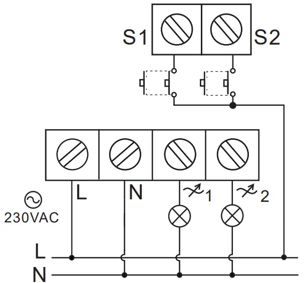 VADSBO LD200KRON Double Dimmer - diagram