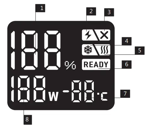 GOOLOO GT3000 Portable Car Battery Jump Starter Power Bank - Display Screen