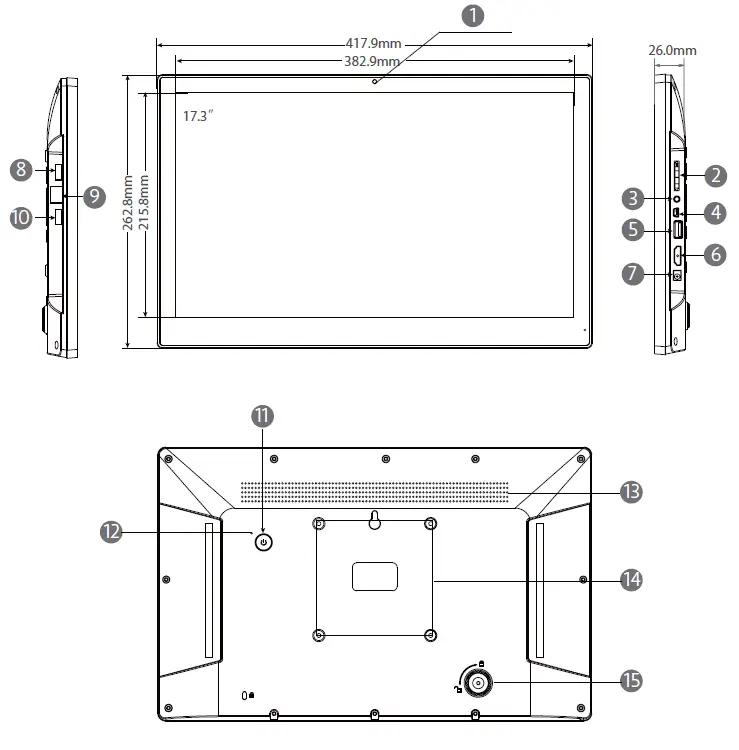 Shenzhen -Electron -Technology -RK3288 -Interactive- Digital -Signage -Display- 4