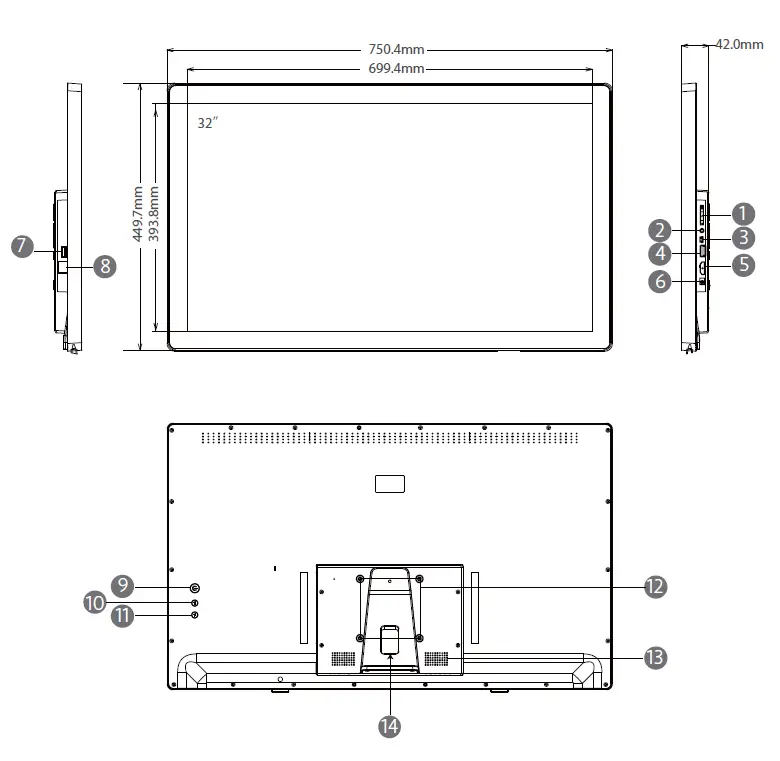 Shenzhen -Electron -Technology -RK3288 -Interactive- Digital -Signage -Display- 9