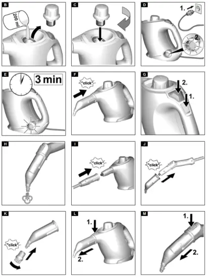 KARCHER SC1 Handheld Steam Cleaner - fig 1