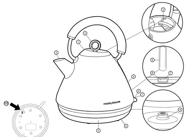 morphy richards MRSGK15B Ascend Pyramid Kettle-fig2