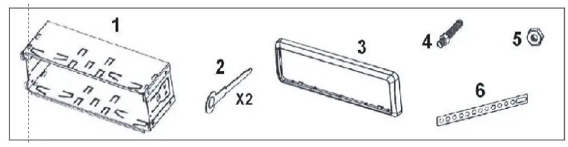 F U CD-3591BT Digital Car Audio System with Bluetooth 1