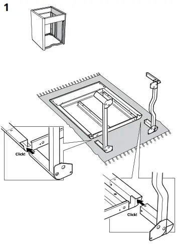 IKEA 103.609.83 Idasen Drawer Unit on Casters Dark Gray-14
