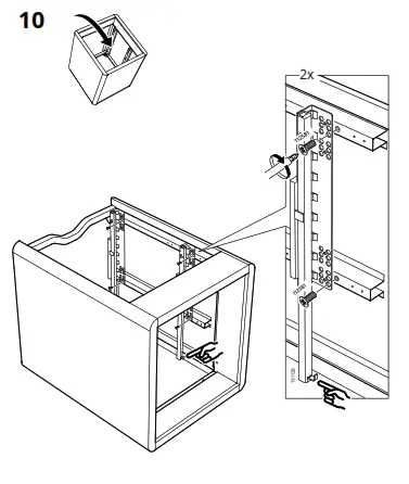 IKEA 103.609.83 Idasen Drawer Unit on Casters Dark Gray-19