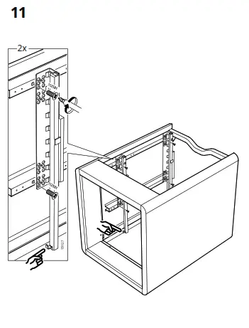 IKEA 103.609.83 Idasen Drawer Unit on Casters Dark Gray-20