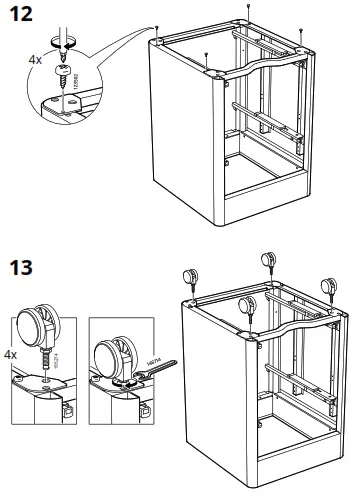 IKEA 103.609.83 Idasen Drawer Unit on Casters Dark Gray-21