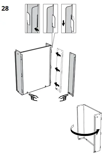 IKEA 103.609.83 Idasen Drawer Unit on Casters Dark Gray-33