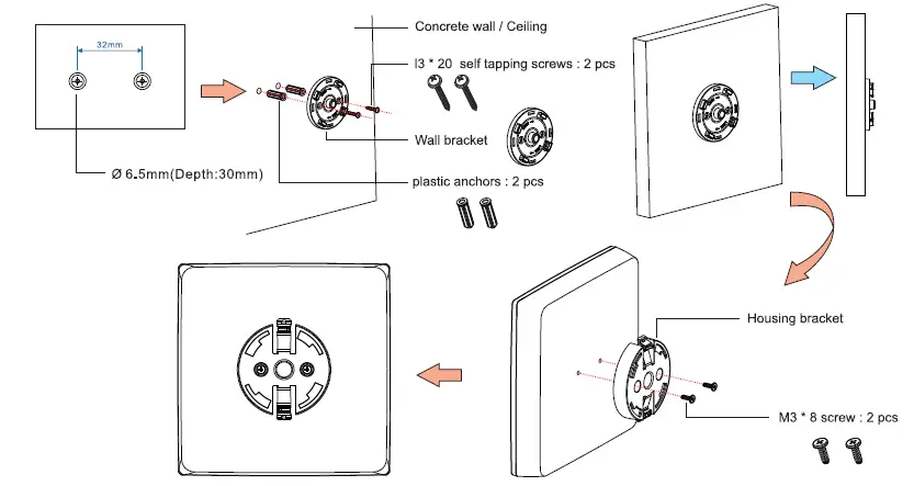 Poewit-WAP-1-Ceiling-mounted-recessed-trail-Type A-2
