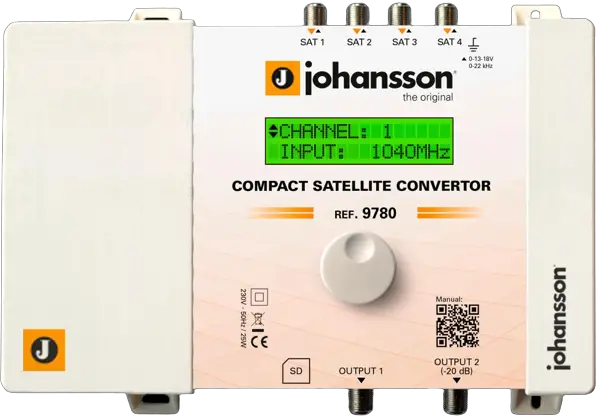 JOHANSSON 9780 Compact Satellite Convertor - Cover