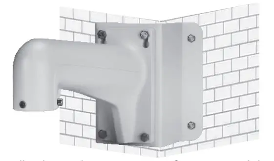 TRENDnet TV-HW400 Wall Mount Bracket - Secure the corner adapter to the corner with nuts and washers