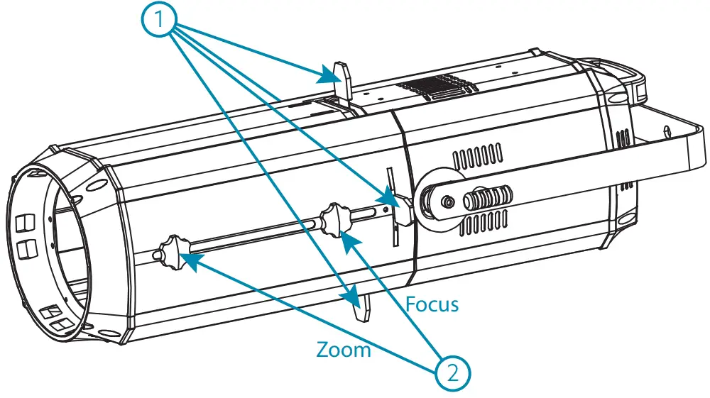 CentoLight 321879 Square 200PZ 200W LED Profile Spot Light - Fig 4