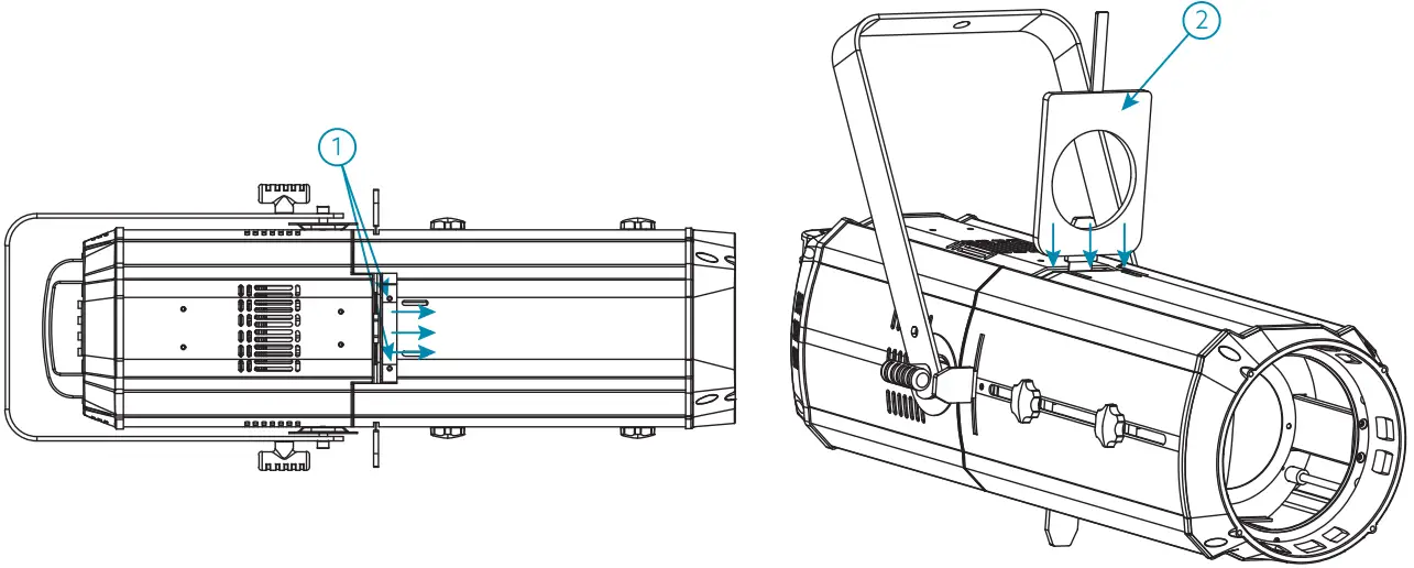 CentoLight 321879 Square 200PZ 200W LED Profile Spot Light - Fig 6