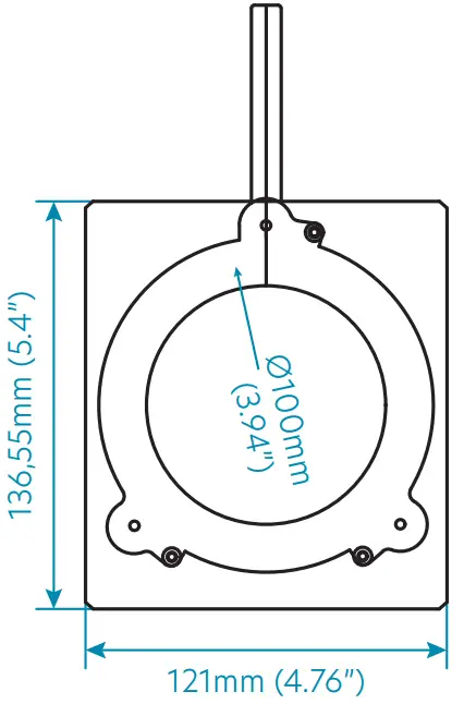 CentoLight 321879 Square 200PZ 200W LED Profile Spot Light - Fig 7