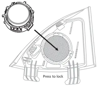 AUDIOTEC FISCHER match UP T1MB-FRT tweeter UPGRADE kit Mercedes-fig3