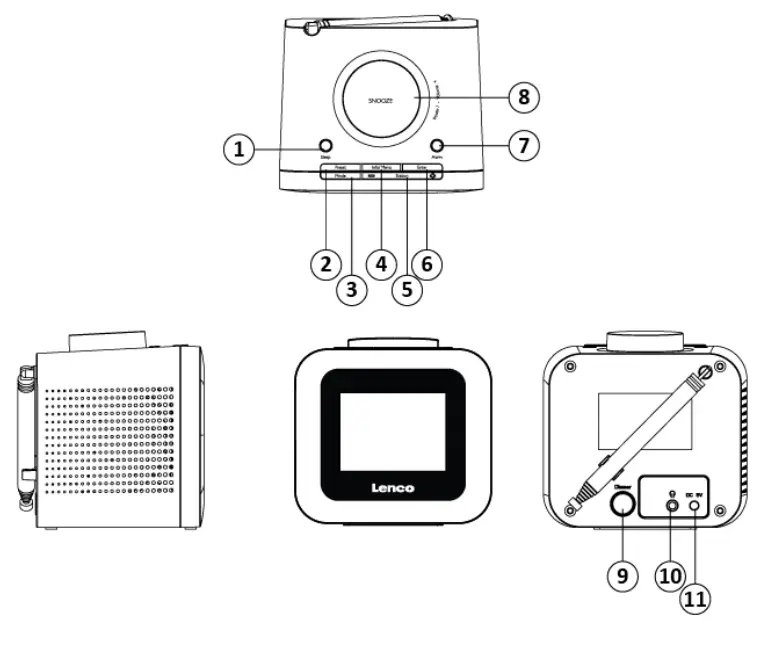 Lenco CR 620 DAB and FM Clock Radio - fig1
