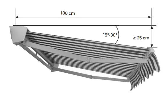 HORNBACH 10464602 Semi-Cassette Awning Motorised FIG 14