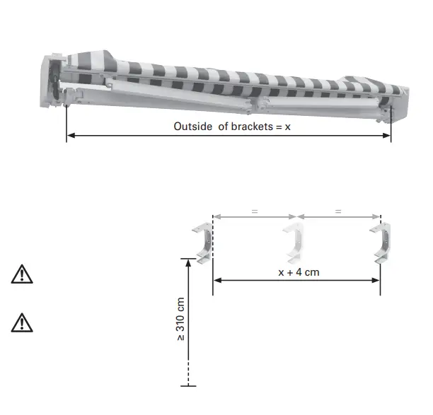 HORNBACH 10464602 Semi-Cassette Awning Motorised FIG 7