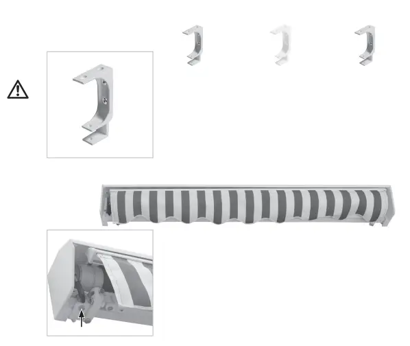 HORNBACH 10464602 Semi-Cassette Awning Motorised FIG 8