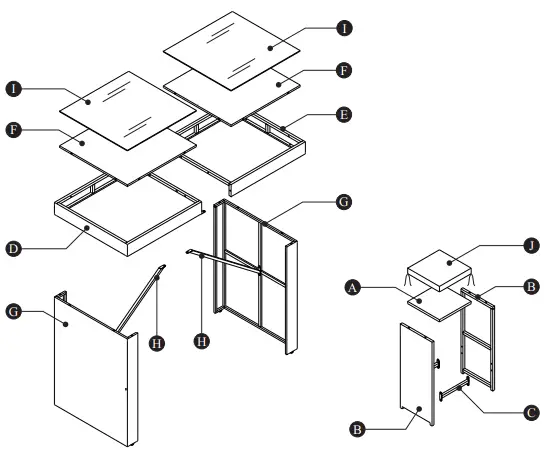 SANDSTONE A0008-BLCC Rattan Bar Set 6 Seater 1