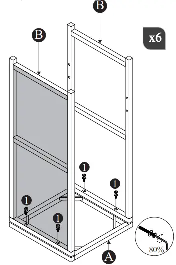 SANDSTONE A0008-BLCC Rattan Bar Set 6 Seater 3