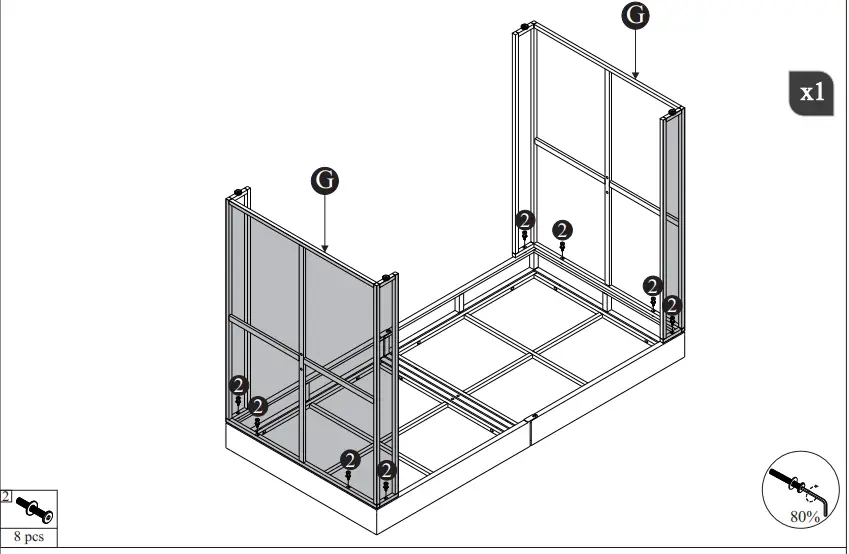 SANDSTONE A0008-BLCC Rattan Bar Set 6 Seater 8