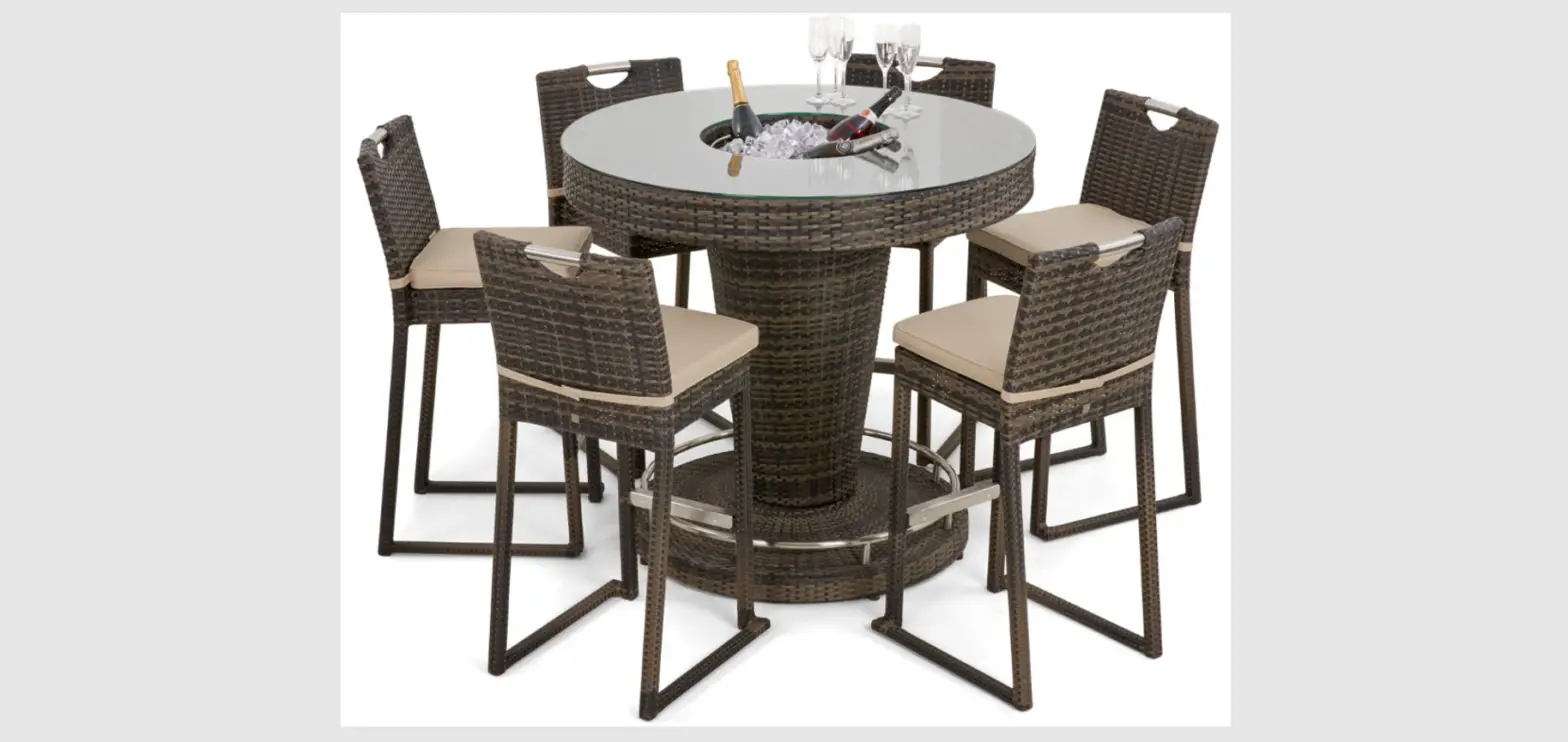 Sandstone A0008-blcc Rattan Bar Set 6 Seater User Manual