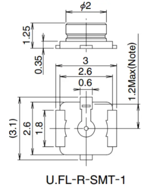 muRata LB2BC WLAN Bluetooth Module - fig 1