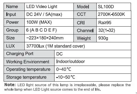 LUXCEO-SL100D-LED-Video-Light-Instructions-fig-3