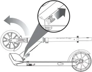 Unfolding the Scooter for First Time Use