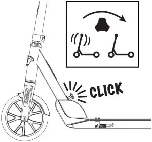 Unfolding the Scooter for First Time Use