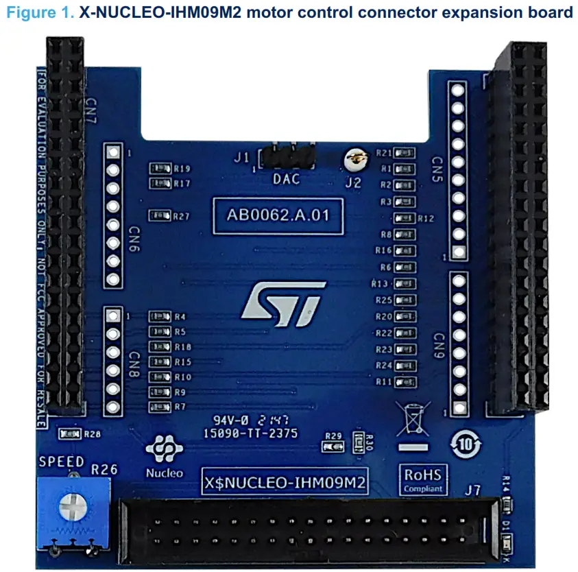 UM3030 X NUCLEO IHM09M2 Motor Control Connector Expansion Board for STM32 Nucleo