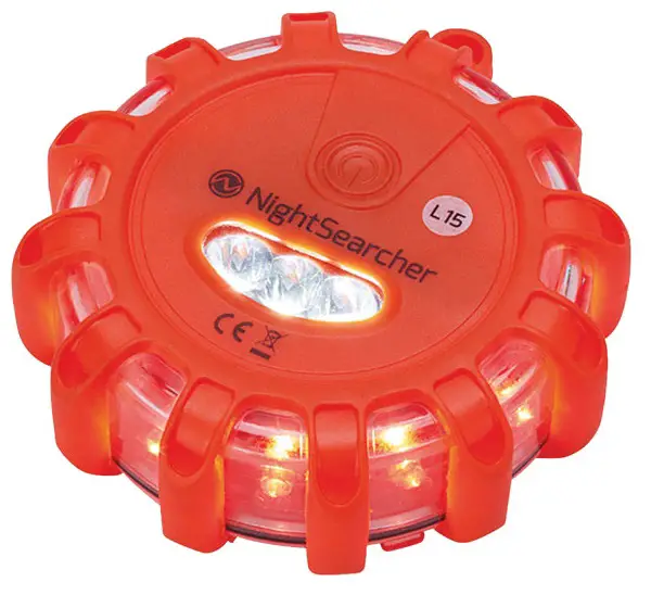 NightSearcher NSPULSARAAA Single Pulsar AAA Red Multiple Effect Beacon