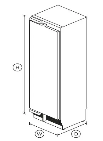 FISHER -PAYKEL-RS6121FLJK1 61cm-Integrated-Column-Freezer-fig-1