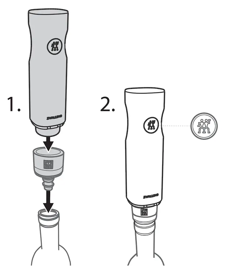 908656 Fresh and Save Vacuum Starter Set Operating illustration