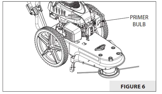 Earthquake M200 Walk Behind String Mower - priming2