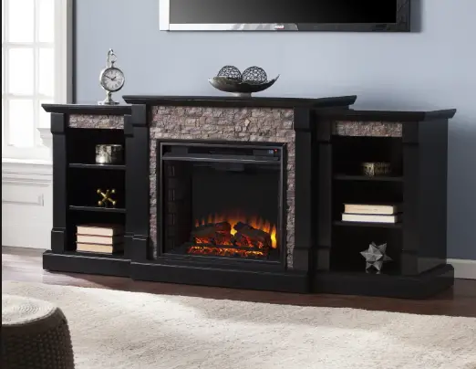 Southern Enterprises Hd053578 Dosten 33.25 In. Smart Electric Fireplace In Black With Gold Trim Installation Guide