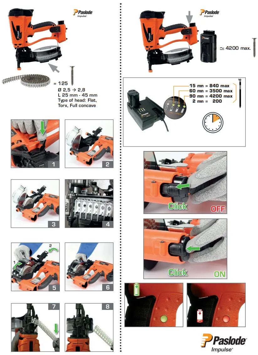 Paslode IM45 GN Lithium Cordless Gas Framing Nailer - FIG 2