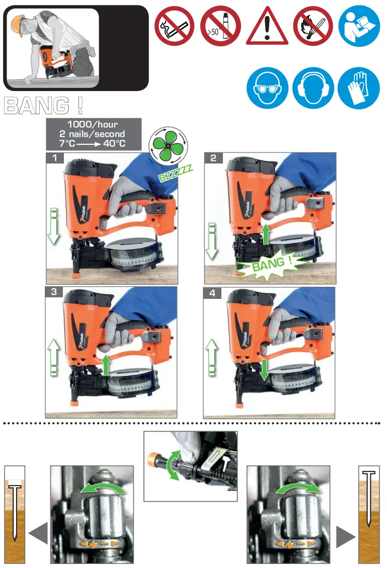 Paslode IM45 GN Lithium Cordless Gas Framing Nailer - FIG 3
