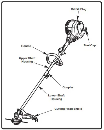 TROY BILT TB304S Straight Shaft String Trimmer - ASSEMBLY 11