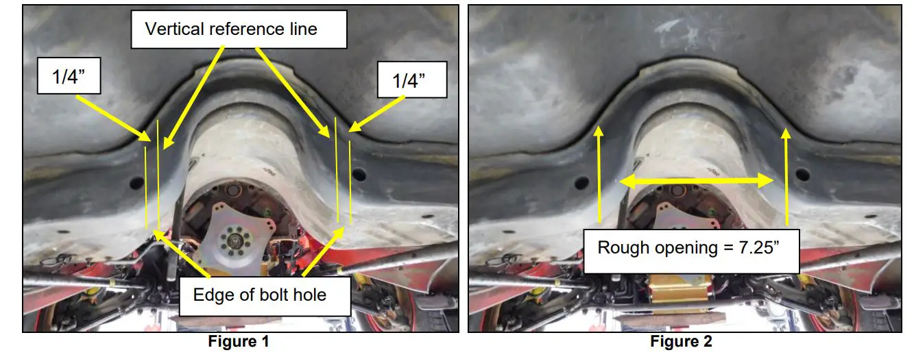 HOOKER BHS539 GEN3 Hemi Swap Transmission Crossmember Hoop - Figure 1,2