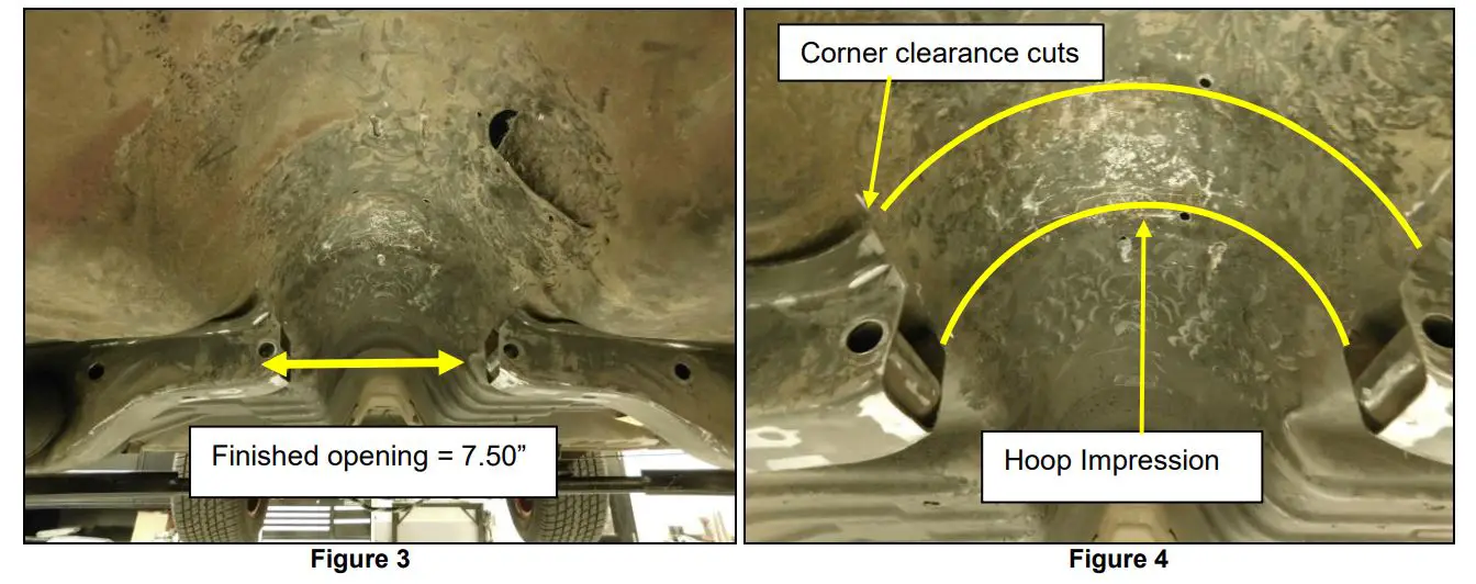HOOKER BHS539 GEN3 Hemi Swap Transmission Crossmember Hoop - Figure 3,4