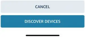 DISCOVER DEVICES button